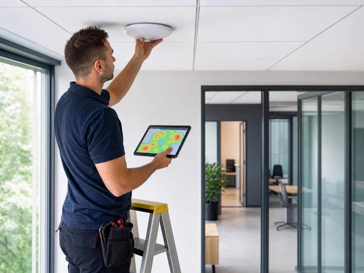 Business Wi-Fi Installation in Edmonton — Wi-Fi access point installation and coverage testing.