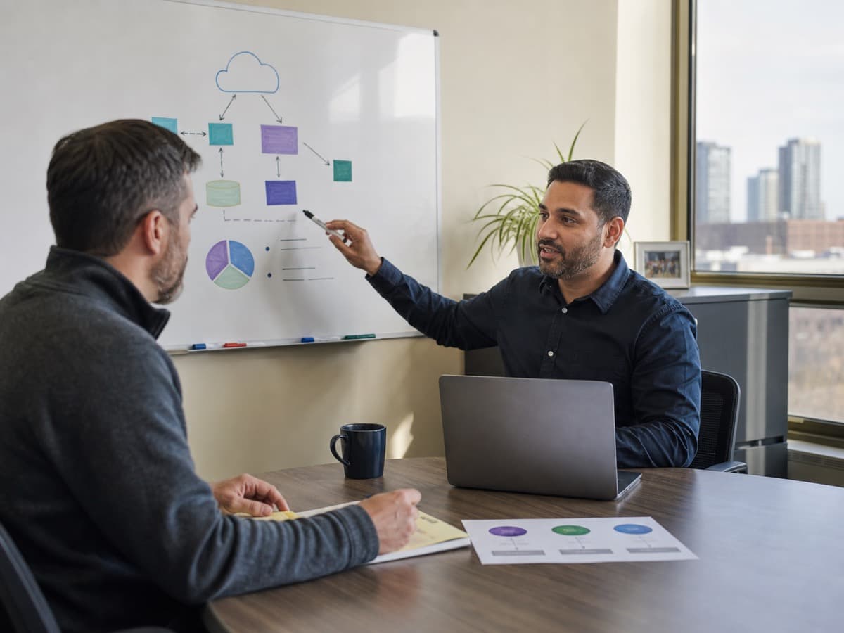 IT Consulting and Computer Consultant Services in Edmonton — technology advice and planning session.