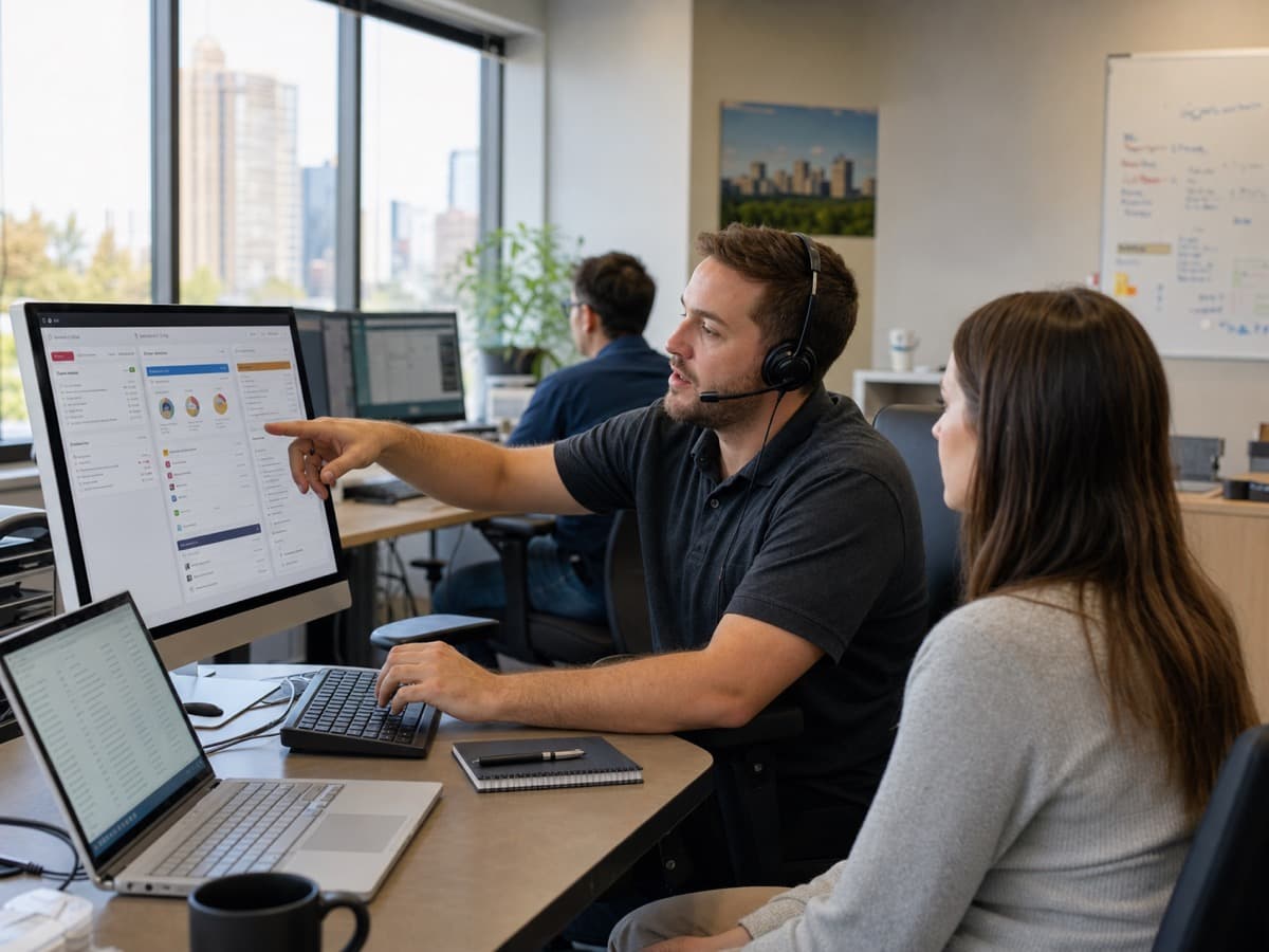 IT Support Services in Edmonton — local helpdesk and business IT support workflow.