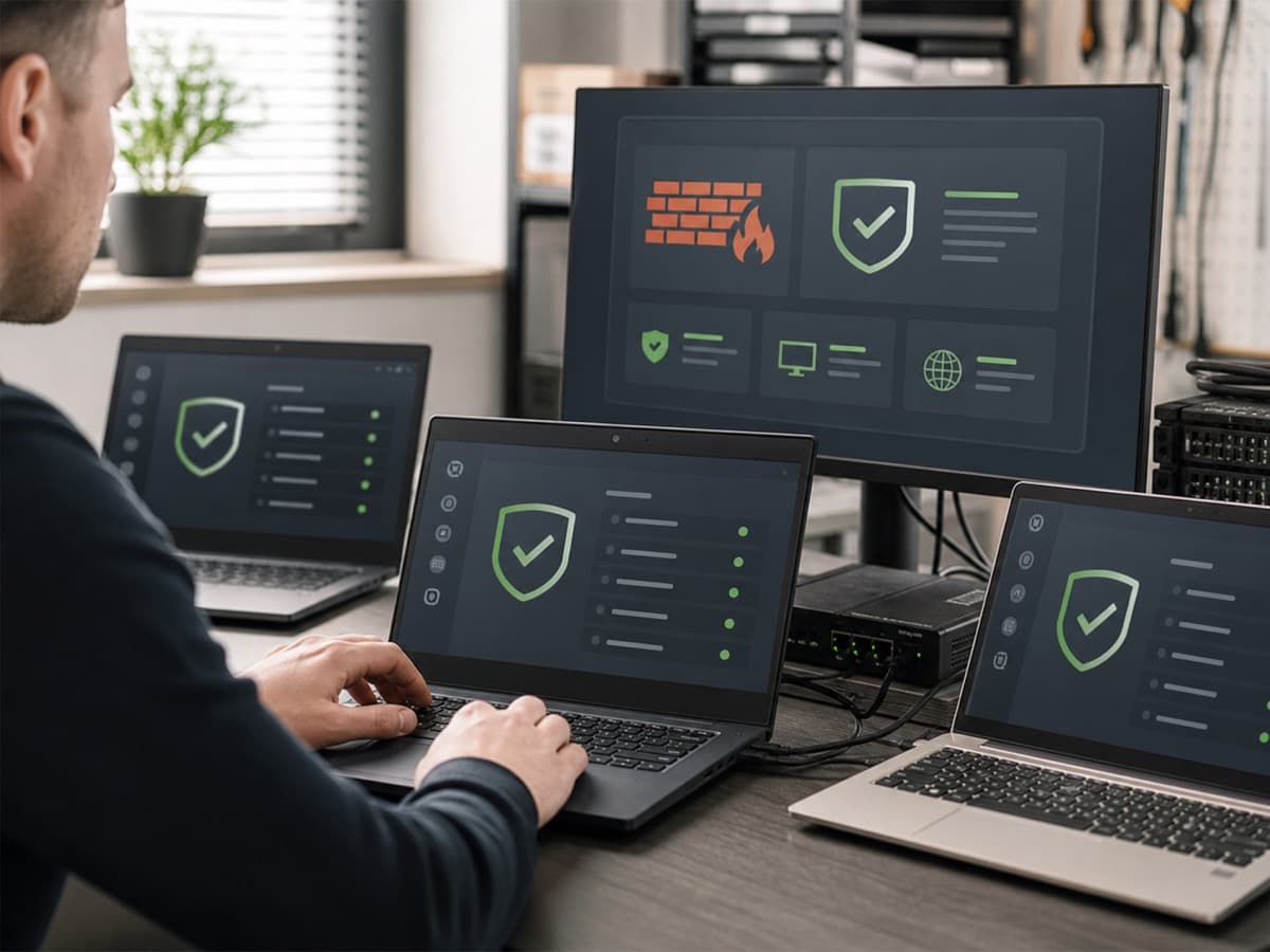 Endpoint Protection Edmonton Endpoint Protection in Edmonton — endpoint protection status across business laptops.