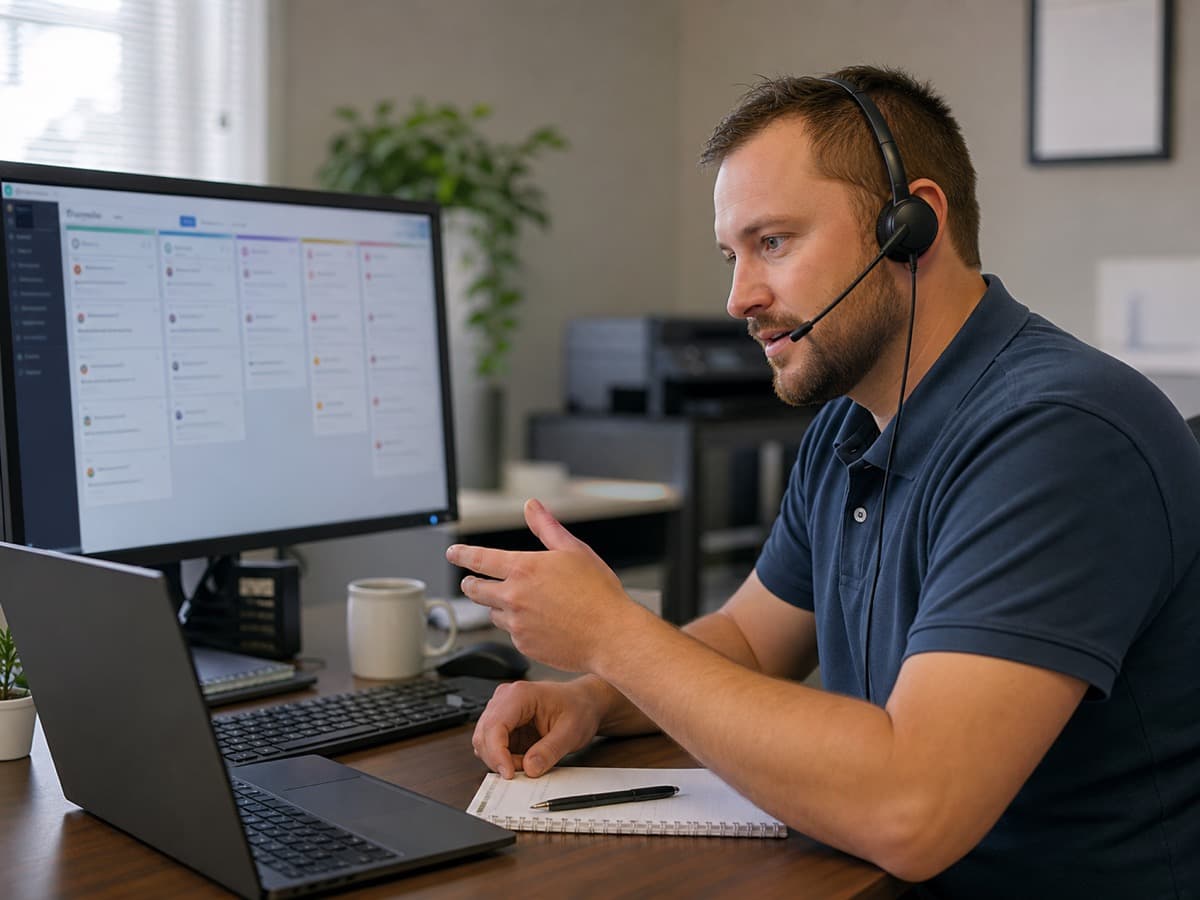 IT Helpdesk Support Edmonton IT Helpdesk Support in Edmonton — local helpdesk technician handling staff tickets.